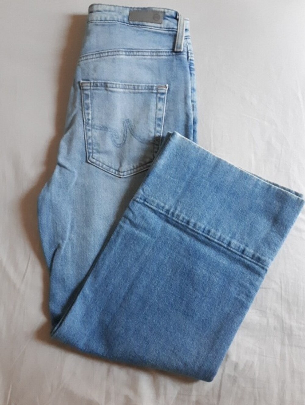 Adriano Goldschmied The Etta High Waisted Wide Leg Crop Jeans